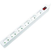 PRELUNGITOR LOGILINK, Euro skt x 6, conectare prin Schuko (T), cablu  1.5 m,  7.5 A, protectie contact accidental, on / off, alb,  LPS232  (timbru verde 0.18 lei)