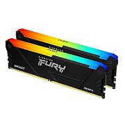 Memorie Kingston FURY Beast 32 GB DDR4 3200 MHz CL16, kit 2 x 16 GB, XMP 2.0, Negru, RGB