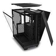 H6 Flow, Compact Dual-chamber, MiddleTower, Negru