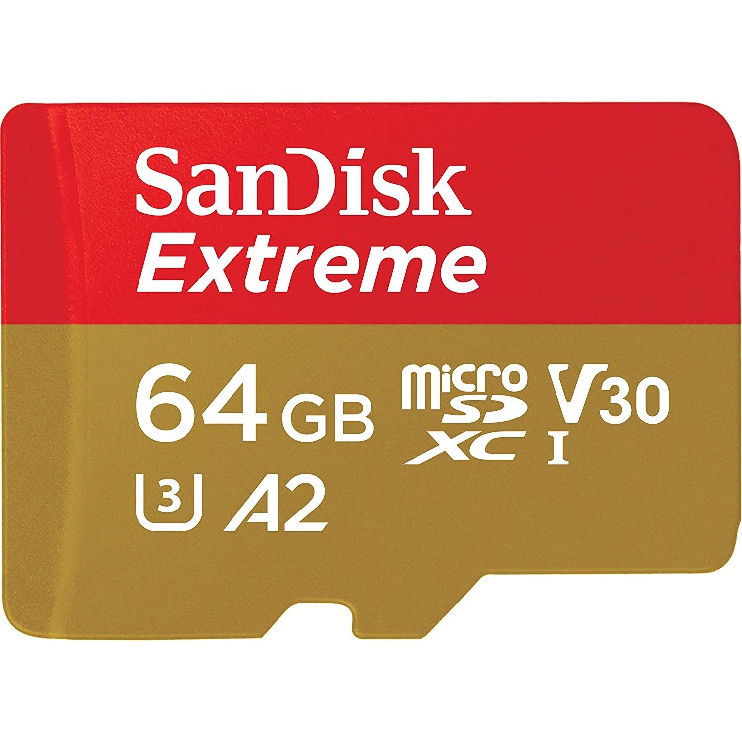Micro Secure Digital Card SanDisk Extreme PLUS, 64GB, Clasa 10, R/W speed: up to 100MB/s/ 90MB/s, include adaptor SD (pentru telefon)