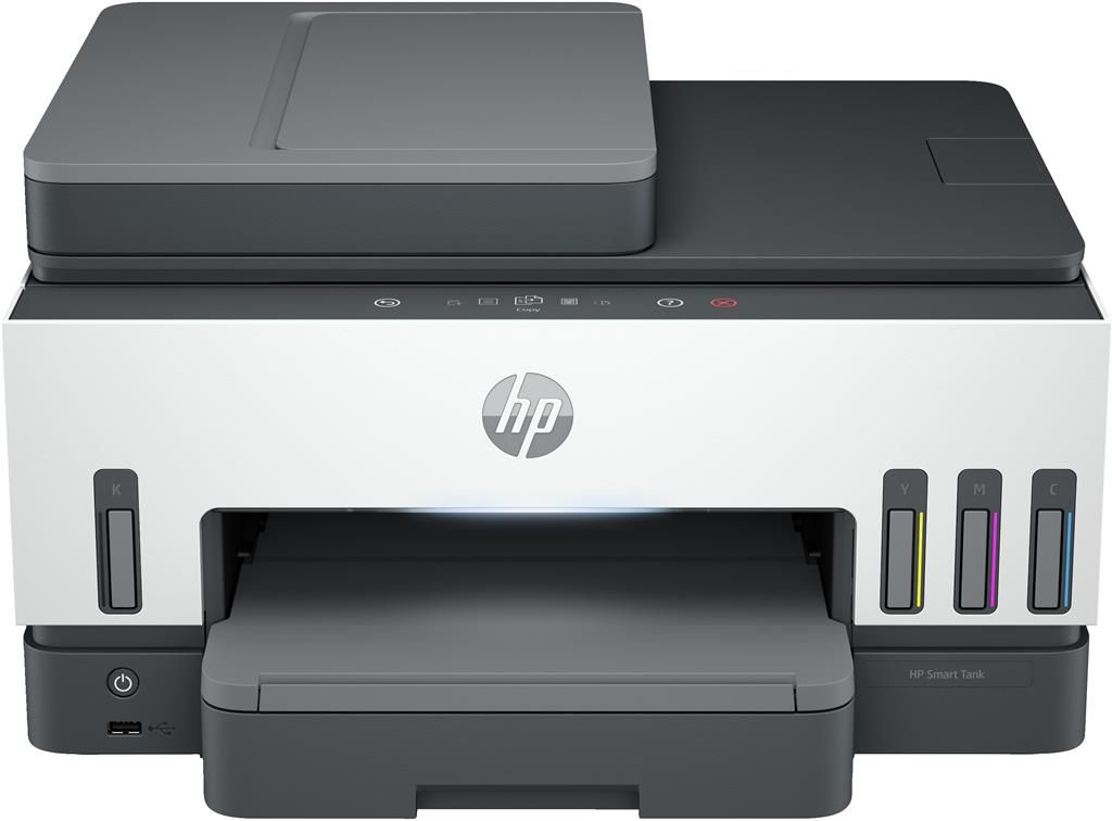 Imprimanta multifunctionala inkjet color HP Smart Tank 790, A4, duplex, ADF, USB 2.0, Wi-Fi, Bluetooth, 15 ppm negru, 9 ppm color