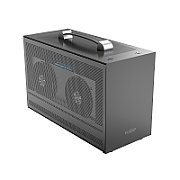 CARCASA PCCOOLER, Mini Tower, ITX, fara sursa, fereastra laterala tip MESH, gri, USB 3.2 gen 1 x 1, USB Type-C x 1,  MINI I100G PRO MESH
