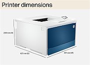 Imprimanta laser color HP Pro 4202dw, A4, duplex, USB 2.0, Wi-Fi, Bluetooth, 33 ppm negru, 33 ppm color
