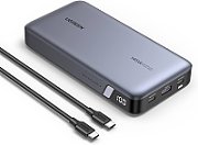 POWER BANK Ugreen  PB205 , 25000mAh, PD 3.0 + QC 3.0 145W, 1 x USB 2 x USB Type-C, digital display pt. status baterie, total 3A, gri,  90597A  (timbru verde 0.18 lei) - 6941876213528