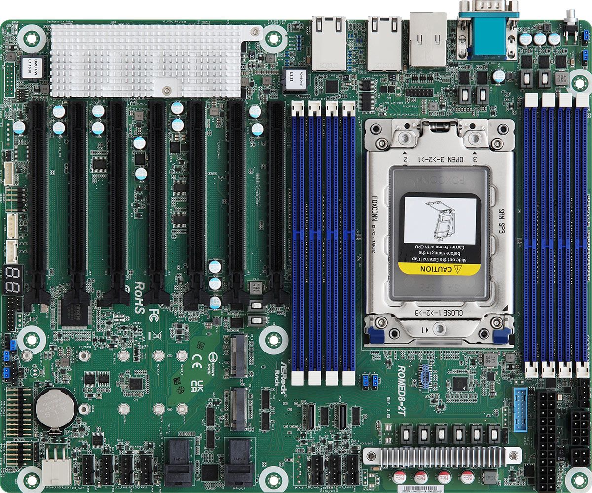 ROMED8-2T/BCM Socket SP3 for Epyc 2* 10Gblan Bro