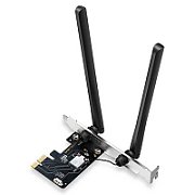 Mercusys adaptor Tri-Band, WI-FI, Bluetooth 5.2 PCI-E MA86XE, Standarde wireless: IEEE 802.11 a/ac/ax 5 GHz, IEEE 802.11 b/g/n/ax 2.4 GHz, Viteza wirelss: 6Ghz: 2402Mbps, 5Ghz: 2402Mbps, 2.4Ghz: 574Mbps, Dimensiuni: 226.3 × 120.8 × 21.5 mm, 2 antene fixe.