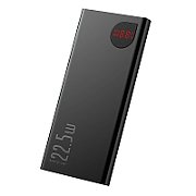 POWER BANK Baseus Adaman Metal, 10000mAh, PD 3.0 + QC 3.0 22.5W, 2 x USB 1 x USB Type-C, digital display pt. status baterie, total 3A, negru,  PPAD070001  (timbru verde 0.18 lei) - 6932172618292