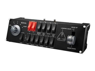 Logitech G Flight Switch Panel Negru, Roşu, Argint USB 2.0 Simulator de zbor Analog/ Digital PC-ul