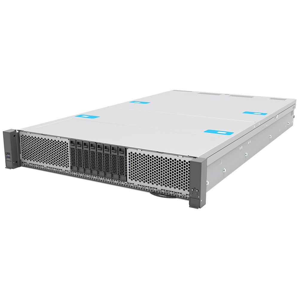 Server Intel M50FCP2UR208, fara procesor, 2 x Intel socket 4677  max 350 W, fara memorie, 24 x SFF, Fara sursa