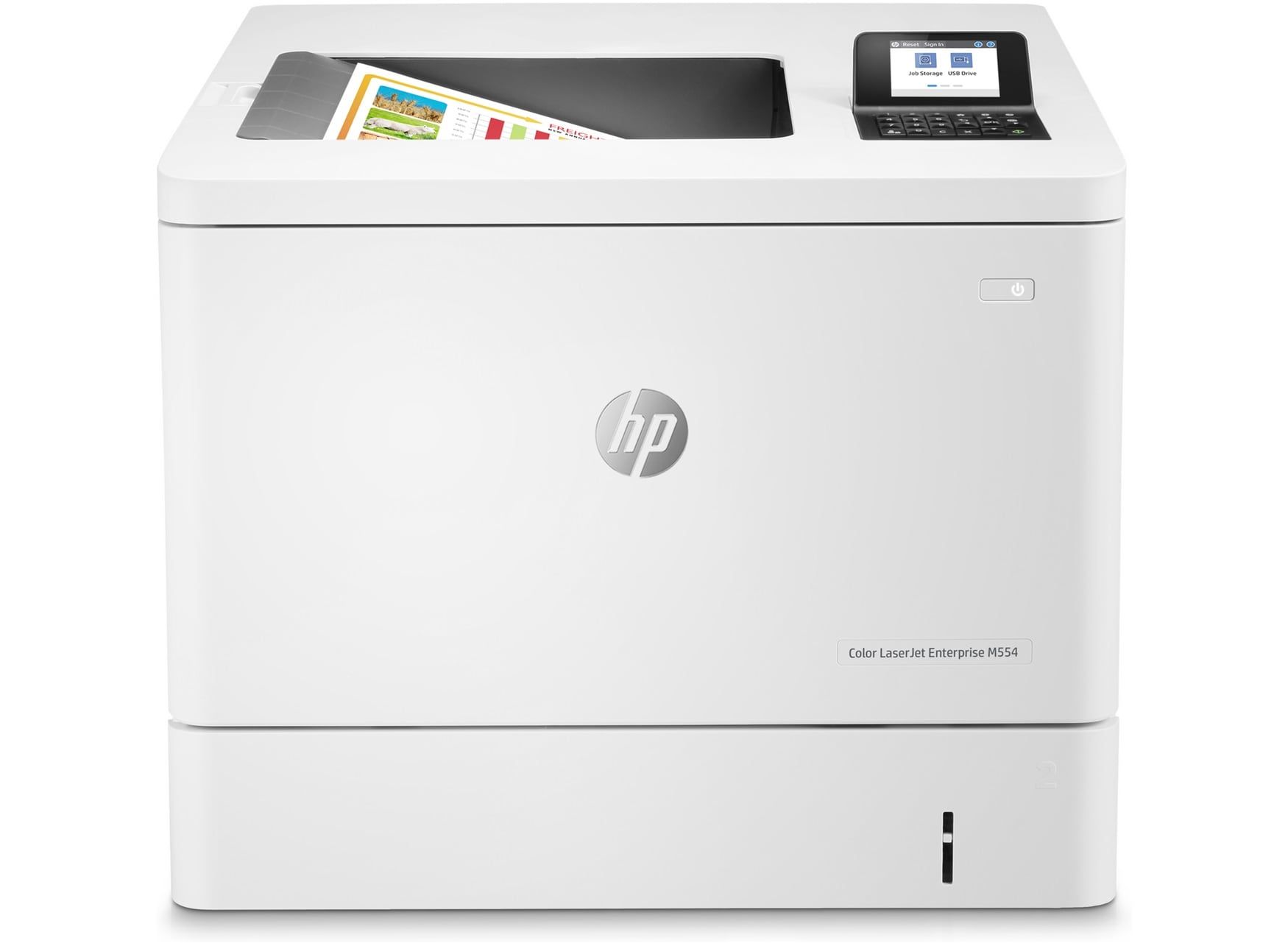 Imprimanta laser color HP M554dn, A4, duplex, USB 2.0, 33 ppm negru, 33 ppm color
