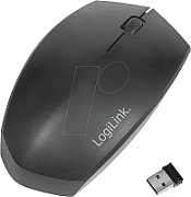 MOUSE Logilink, PC sau NB, wireless, BT 4.1 + 2.4GHz, optic, 1200 dpi, butoane/scroll 3/1, ergonomic, negru,  ID0191  (timbru verde 0.18 lei)