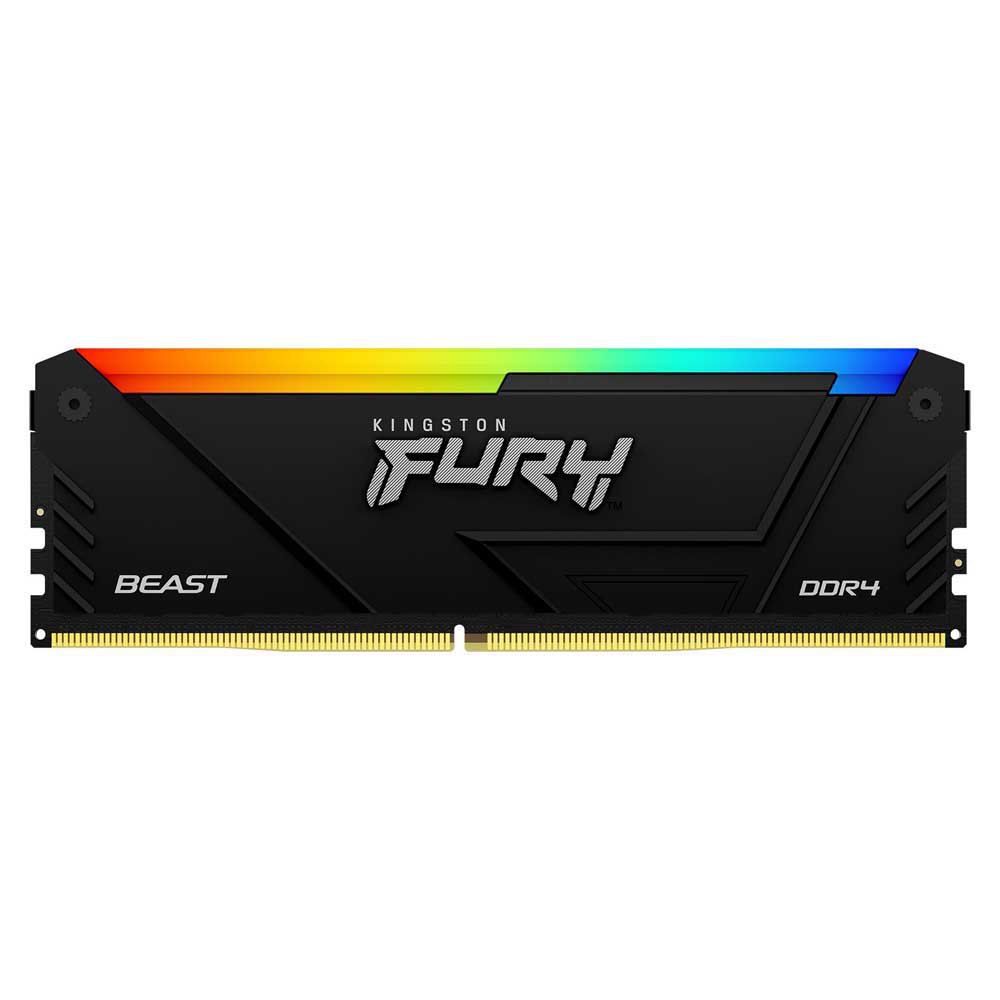 Memorie Kingston FURY Beast 32 GB DDR4 3200 MHz CL16, XMP 2.0, Negru, RGB