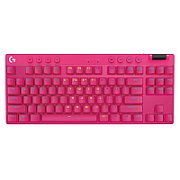 LOGITECH G PRO X TKL LIGHTSPEED Mechanical Gaming Keyboard - MAGENTA - US INT'l - TACTILE