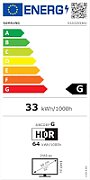 Monitor 32 inch LED Samsung LS32CG554EUXEN 2560 x 1440 pixeli, 165 Hz, 1 ms, Negru