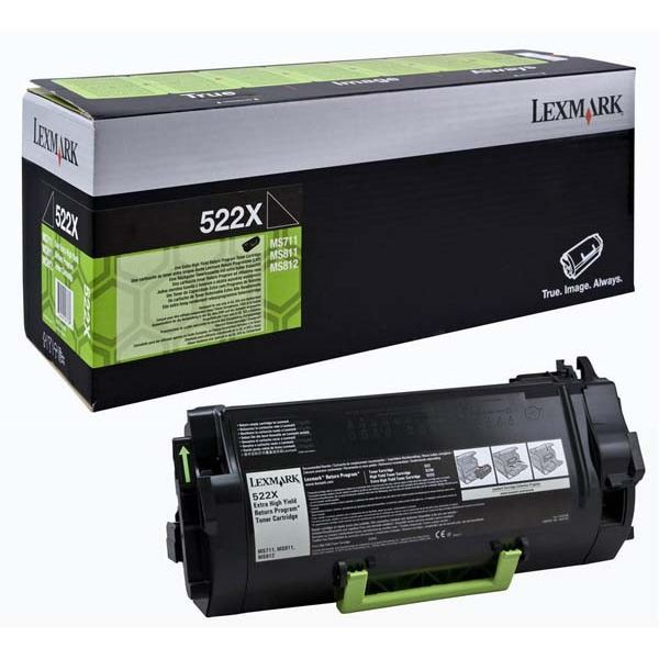 Cartus toner Lexmark 52D2X00 ,Negru ,45 000 pagini ,Original (522x)