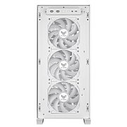 Carcasa ASUS GT302 TUF GAMING Mid Tower ARGB ALB, Tempered Glass, Sloturi Expansiune 8 (3 aditionale vertical), Drive Bays: 2x3.5 /2.5  2x2.5 , Ventilatoare Suportate: 7 (spate: 1x120mm sau 1x140mm fata: 3x140mm, sus: 3x120mm sau 3x140mm), Ventilatoare Incluse: 4 (spate: 1x140mm, fata: 3x140mm)