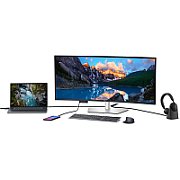 Monitor LED DELL UltraSharp U4025QW 40  Curved, 5120x2160, WUHD, 120Hz, IPS Antiglare, 21:9, 1000:1, 450 cd/m2, 8ms/5ms, 178/178, DP, HDMI, 2xTHB4, 3xUSB-C, 5xUSB-A, RJ-45, Audio line out, 2x 9W Speakers, Tilt, Swivel, Height Adjust