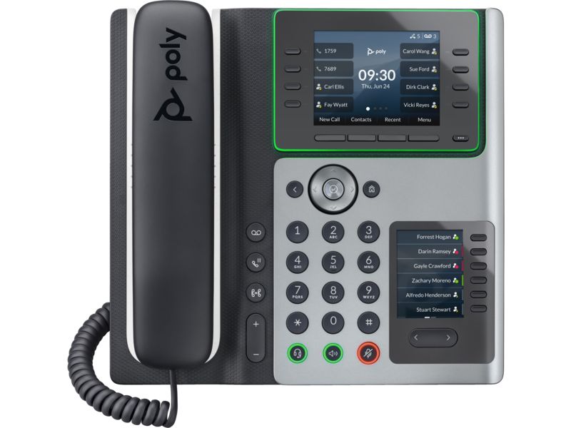 Poly Edge E450 IP Phone and PoE-enabled
