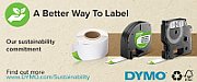 D1-TAPE POLYESTER 12MM X 5.5M/BLACK ON WHITE