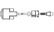 KIT ACC QLn/ZQ6 Serial Cable, 6' (with strain relief) PC-DB9
