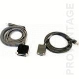 Cable, RS-232, 9P, Female, Coiled, CAB-408 (Power available on pin 9 of the connector or through external power supply), 6 ft.