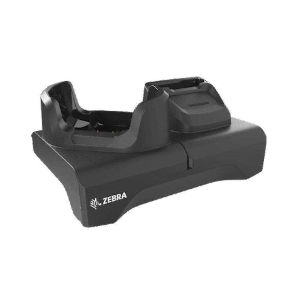 TC53/TC58 ETHERNET 1-SLOT AND SPARE BATTERY CHARGING CRADLE. WITH SHIMS AND POWER SUPPLY. COUNTRY SPECIFIC AC LINE CORD SOLD SEPERATELY