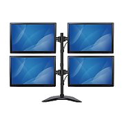 QUAD MONITOR STAND - STEEL/.
