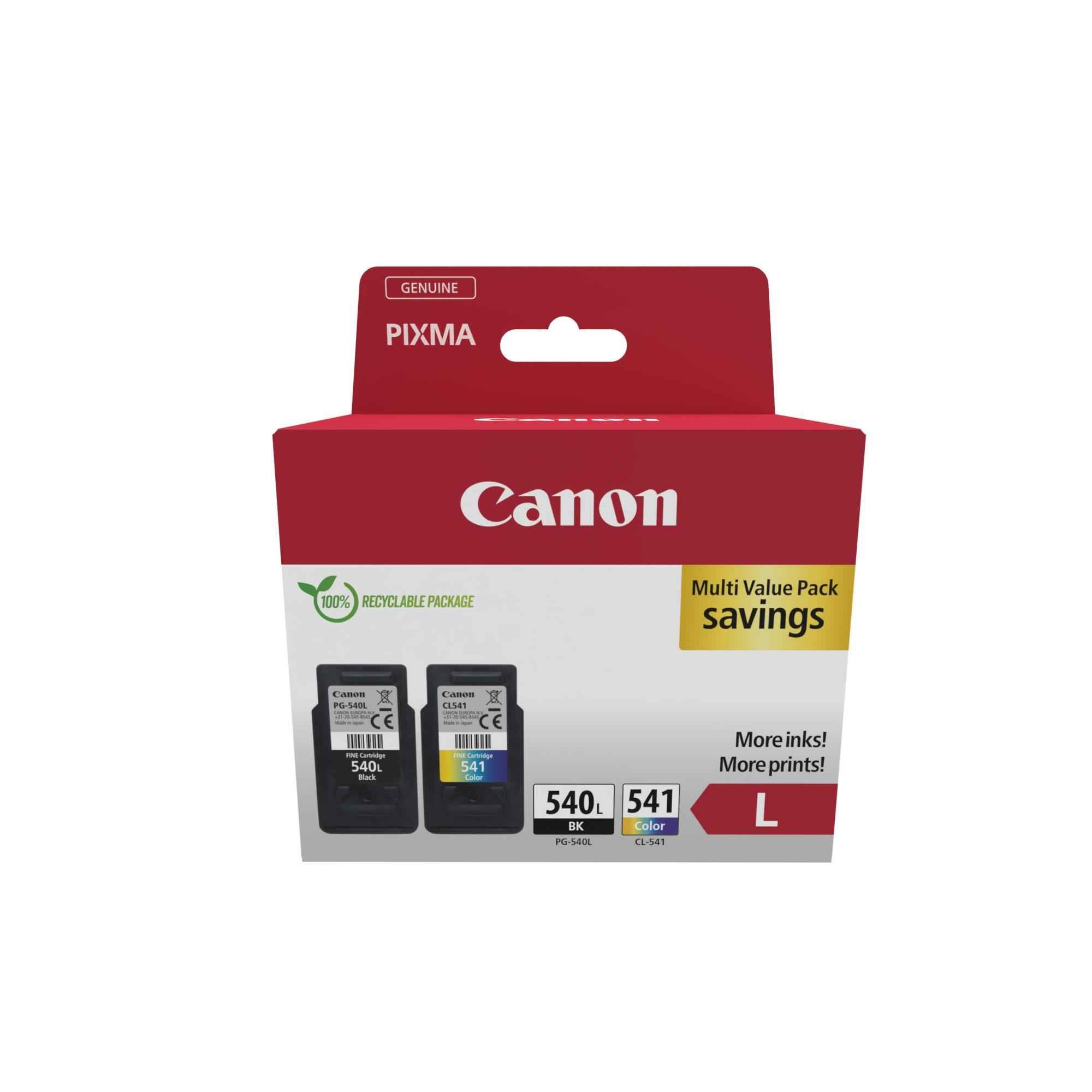 Cartus cerneala Canon 5224B013 ,Black/tri-color ,11 ml + 15 ml ,Original (PG540L/CL541XL)