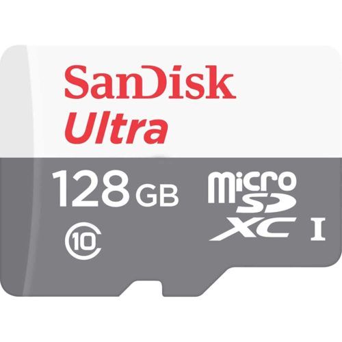 128GB ULTRA LITE WHITE/GRAY/MICROSDXC 100MB/S CLASS 10 UHS-I