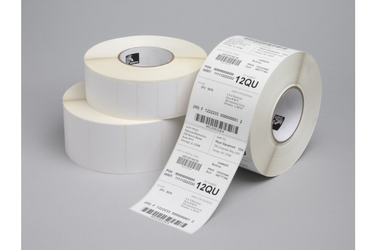 Label, Paper, 101.6x152.4mm Direct Thermal, Z-Perform 1000D, Uncoated, Permanent Adhesive, 19mm Core, Black Mark