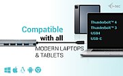 USB-C METAL NANO 2X HDMI/DOCKING STATION + PD 100W