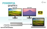 USB-C METAL NANO 2X HDMI/DOCKING STATION + PD 100W
