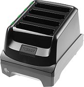 TC22/TC27 4-Slot Battery Charger Charges up to four Li-ion batteries. Power Supply, DC cable and AC line cord sold separately 