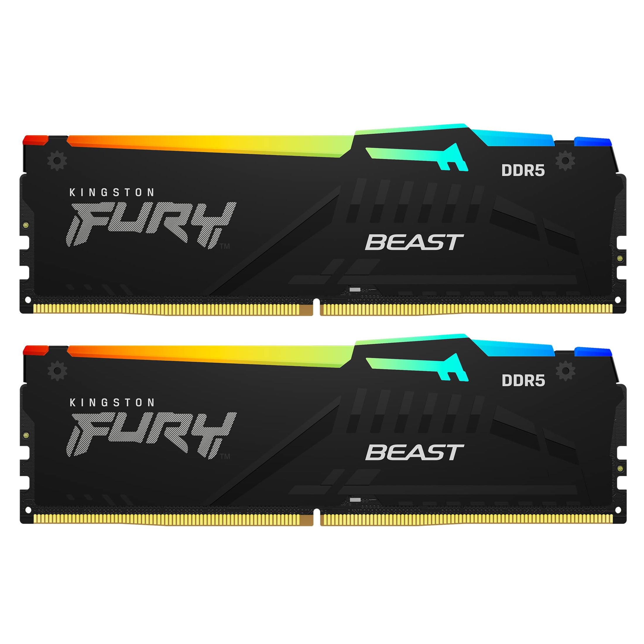 Memorie Kingston FURY Beast 16 GB DDR5 5600 MHz CL36, kit 2 x 8 GB, XMP 3.0 / EXPO, Negru, RGB