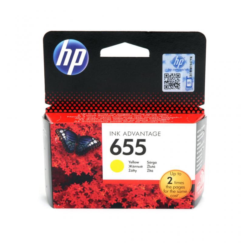 Cartus cerneala HP CZ112AE ,Galben ,600 pagini ,Original (655Y)