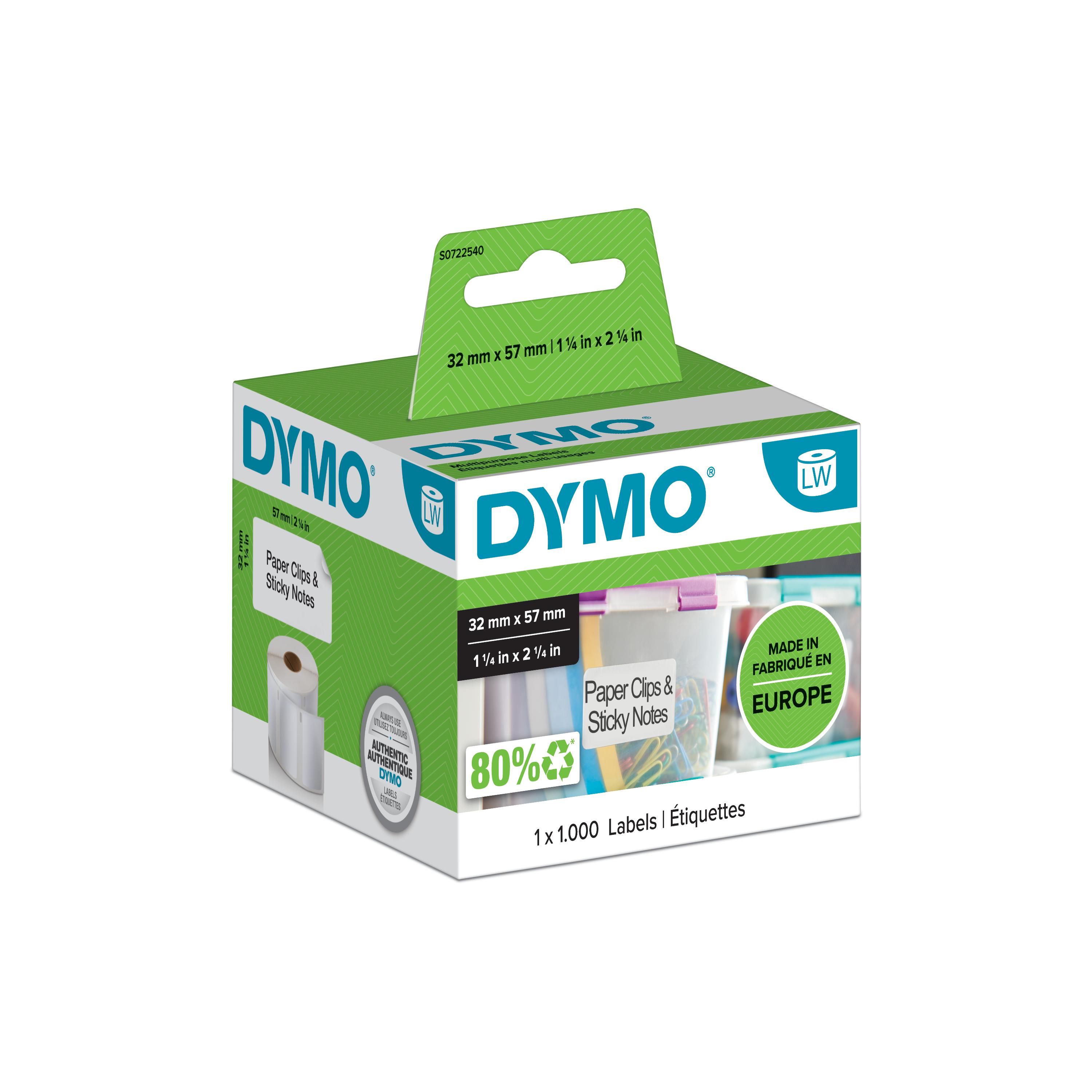 LW-LABELS 32X 57MM/WHITE 1X 1000PCS