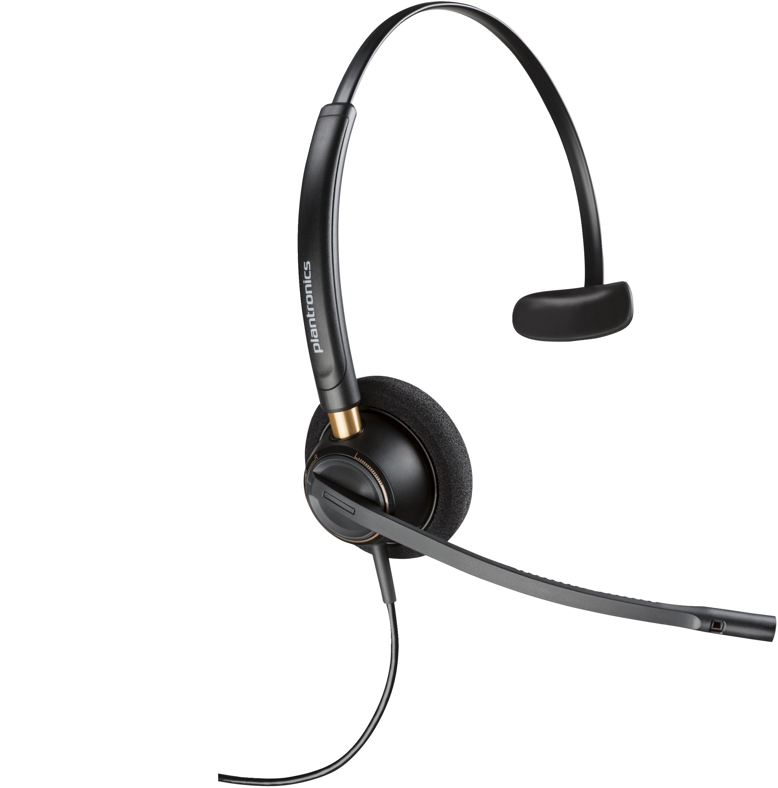 Poly EncorePro 510 Monaural Headset +Quick Disconnect EMEA - INTL English Loc  Euro plug