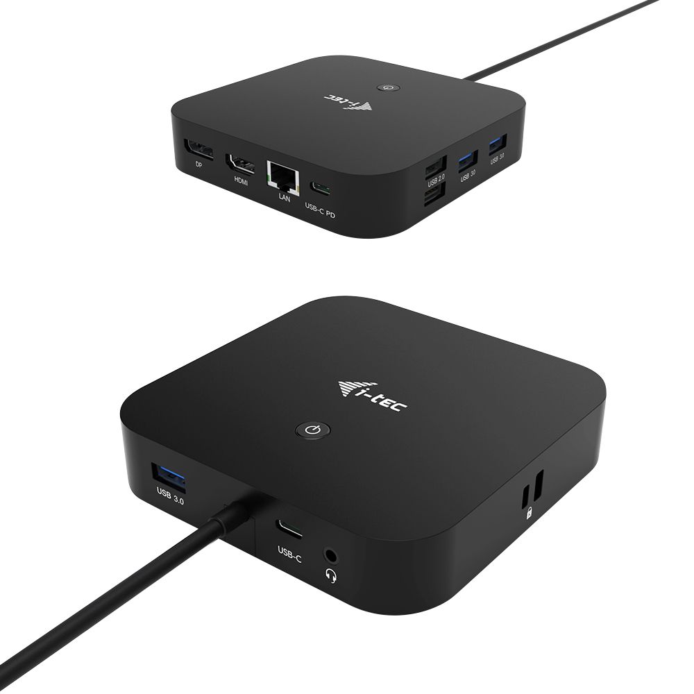 I-TEC USB-C HDMI DP DOCK PD100W/USB-C 2X LCD DOCK