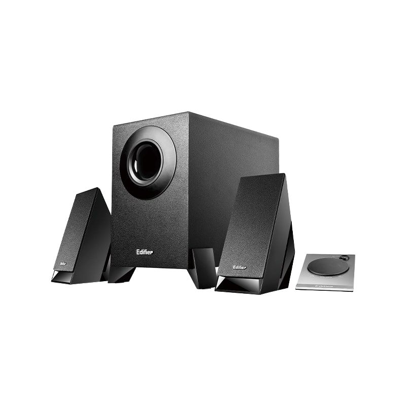 BOXE EDIFIER 2.1, RMS:    8.5W (2 x 2W, 1 x 4.5W), telecomanda pe fir, black raport semnal-zgomot: #85dBA, frecventa raspuns - sateliti: 150Hz - 20kHz, subwoofer: 20Hz - 170kHz, black,  M1360  - 392150 M1360  (include TV 3 lei)