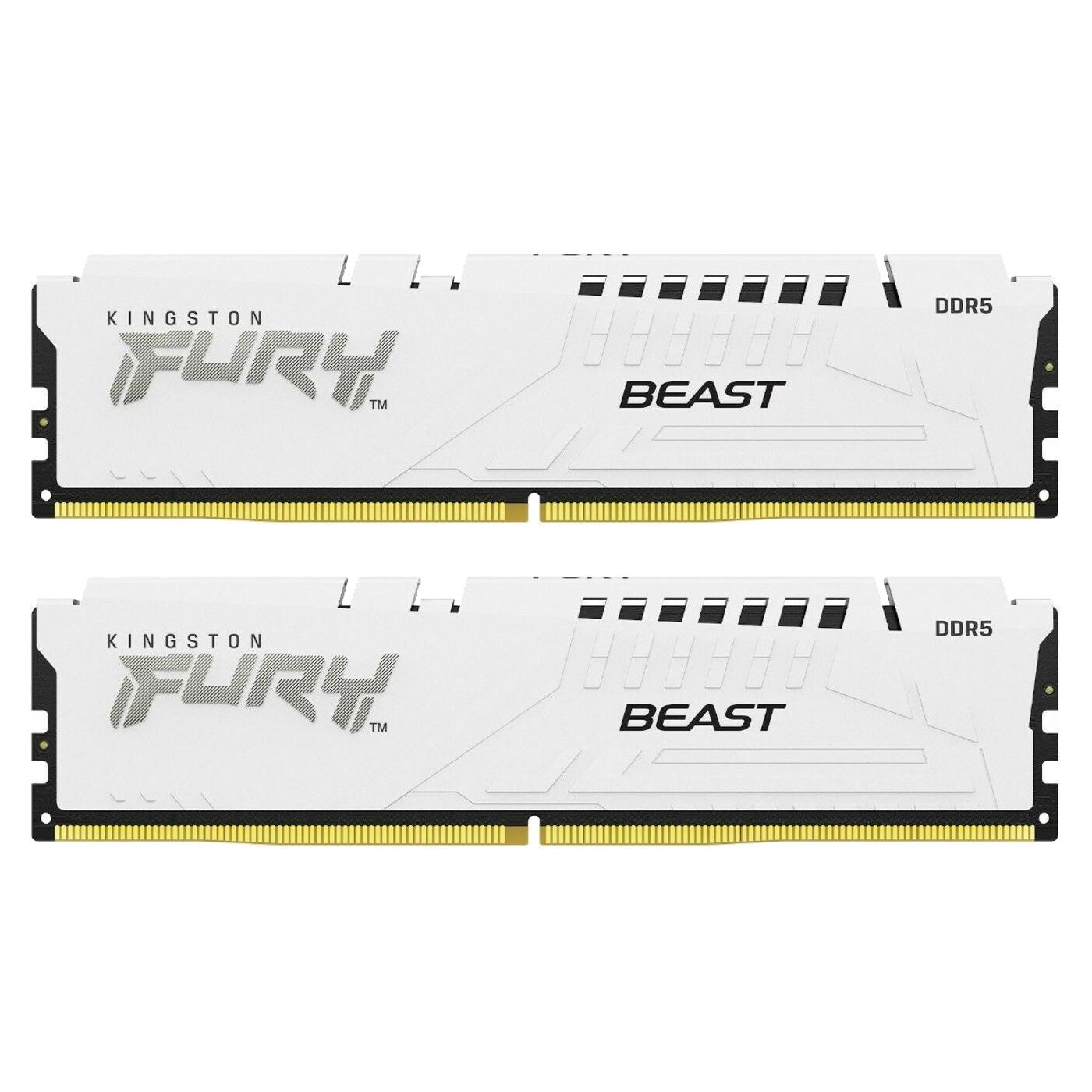 Memorie Kingston FURY Beast 32 GB DDR5 6000 MHz CL30, kit 2 x 16 GB, XMP 3.0 / EXPO, Alb