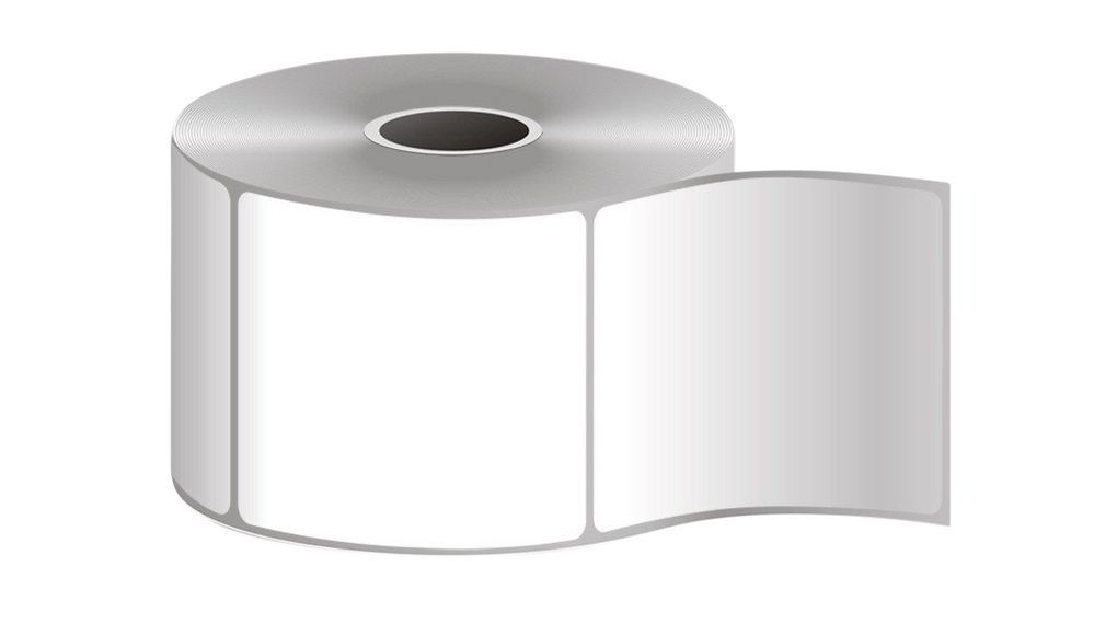 Label, Polyester, 102x76mm Thermal Transfer, Z-Ultimate 3000T Silver, Permanent Adhesive, 76mm Core