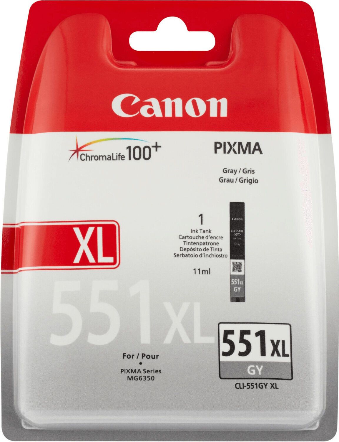 Cartus cerneala Canon 6447B001AA ,Gri ,11 ml ,Original (CLI-551GYxl)