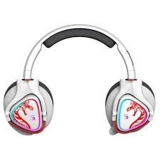 CASTI A4TECH - gaming,  Bloody co-branded Naraka , wireless, 2.4GHz + BT 5.3, tip standard, utilizare multimedia (PC and more), microfon pe casca, iluminare, alb, USB-C, cablu 1.5m,  MT720  (timbru verde 0.8 lei)
