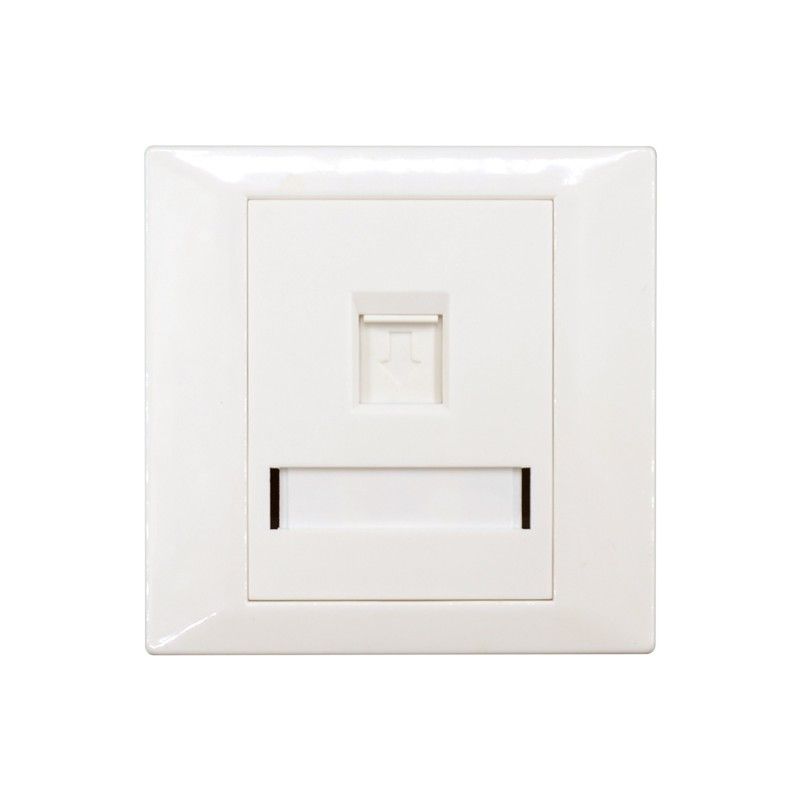 Faceplate Keystone RJ45,86x86, 2 porturi, EMTEX,  EMT-FP8686-2