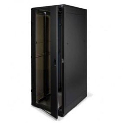 Rack de podea 19  Triton 42U 800x1000mm usa fata metal perforat panouri laterale/spate detasabile sectiuni pentru ventilatie activa, sectiuni acces cabluri sus/jos/spate IP20 negru