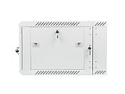 LANBERG WF02-6606-10S Lanberg wall-mounted double section rack 19 flat pack 6U/600x600mm grey