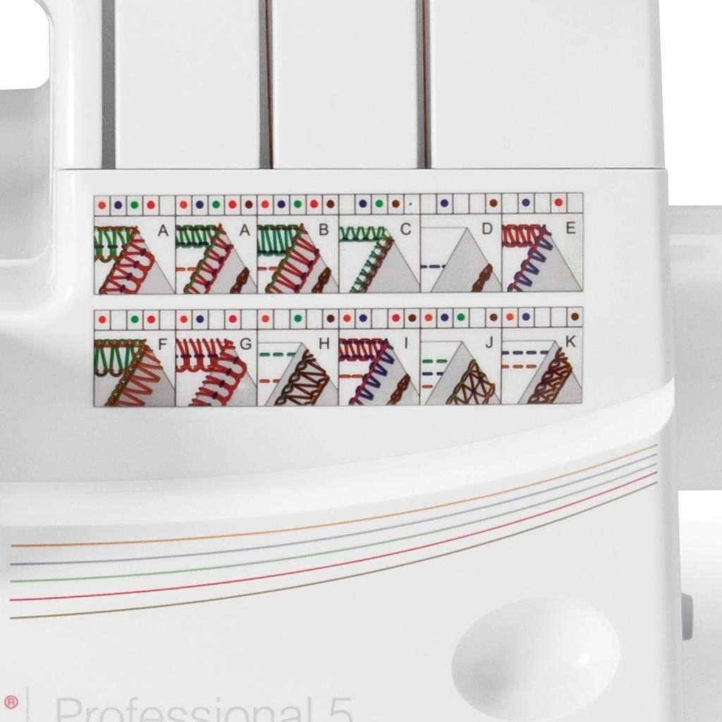 Overlock Singer 14T968 sewing machine  electric current  white