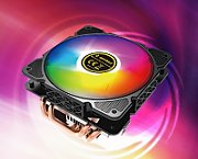 Gembird CPU-HURACAN-ARGB-X140 CPU cooling fan  12 cm  100 W  multicolor LED  4 pin