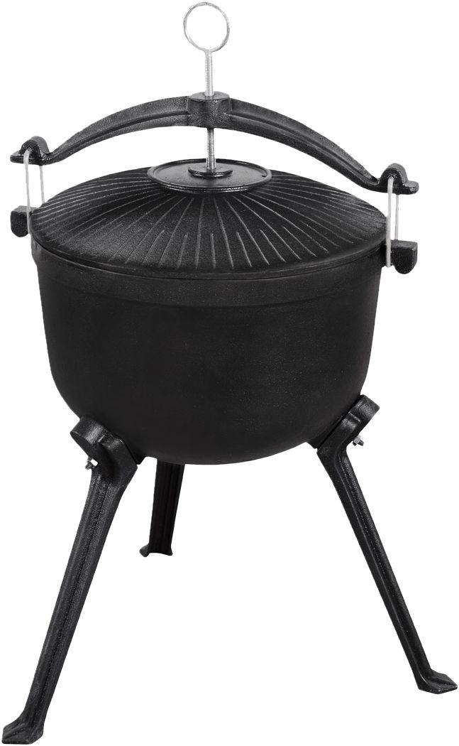 MASTER GRILL CAST IRON HUNTING CAULDRON MG429