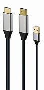 HDMI Male to DisplayPort Male + USB-A Male 4K Adapter Gembird A-HDMIM-DPM-01 Black